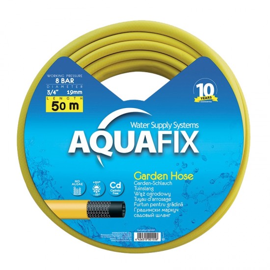 Furtun pentru gradina Aquafix, 19 mm (3/4), 50 m