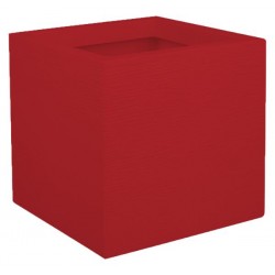 Ghiveci patrat rosu 29,5x29,5x29,5 cm GRAPHIT UP Ghiveci patrat rosu 29,5x29,5x29,5 cm GRAPHIT UP