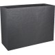 Jardiniera mare dreptunghiulara antracit 99,5x29,5x78,5 cm STONE