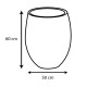 Ghiveci egg mare antracit 50x45 cm GRAPHIT
