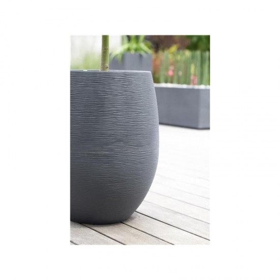Ghiveci mare Egg antracit 50 x 60 cm GRAPHIT