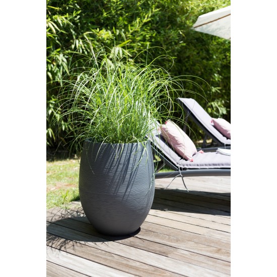 Ghiveci mare Egg antracit 50 x 60 cm GRAPHIT