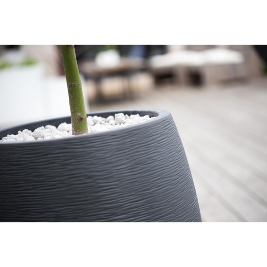 Ghiveci mare Egg antracit 50 x 60 cm GRAPHIT