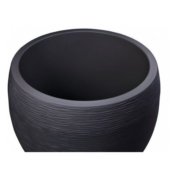 Ghiveci egg mare antracit 50x45 cm GRAPHIT