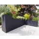 Jardiniera mare dreptunghiulara antracit 99,5x39,5x43,5 cm STONE