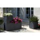 Jardiniera mare dreptunghiulara antracit 99,5x39,5x43,5 cm STONE