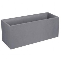Jardiniera mare dreptunghiulara gri 99,5x39,5x43,5 cm STONE