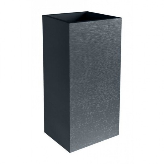 Jardiniera mare patrata inalta antracit 39,5x39,5x80 cm GRAPHIT