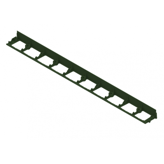 Kit bordură PP pentru pavaj  VERDE, L 1 m, H 58 mm, 4 buc, 12 ancore incluse
