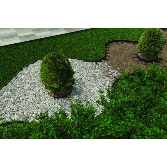 Kit bordură PP pentru pavaj  VERDE, L 1 m, H 58 mm, 4 buc, 12 ancore incluse